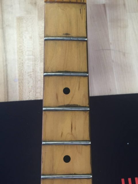 Fret Repair and Bone Nut Replacement - Kennebec Instrument and Amplfier